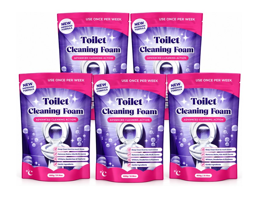 FizzClean Foaming Toilet Cleaner - 5 Packs